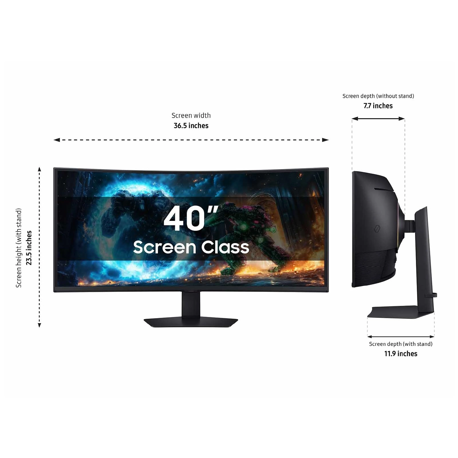 Odyssey G7 - LS40FG75DENXZA 40 Inches 5120 x 2160 Pixels
