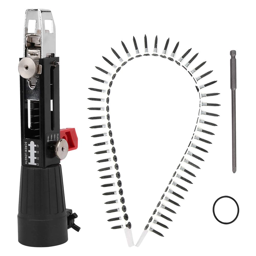 GZDtdsd Automatic Chain Nail Tool - Black For Electric Drill