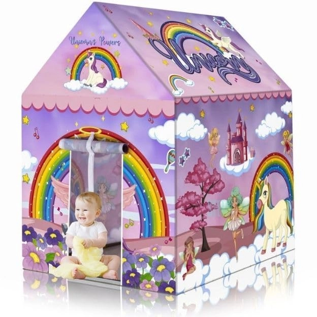 zipron Play Tent House - Large Unicorn Theme