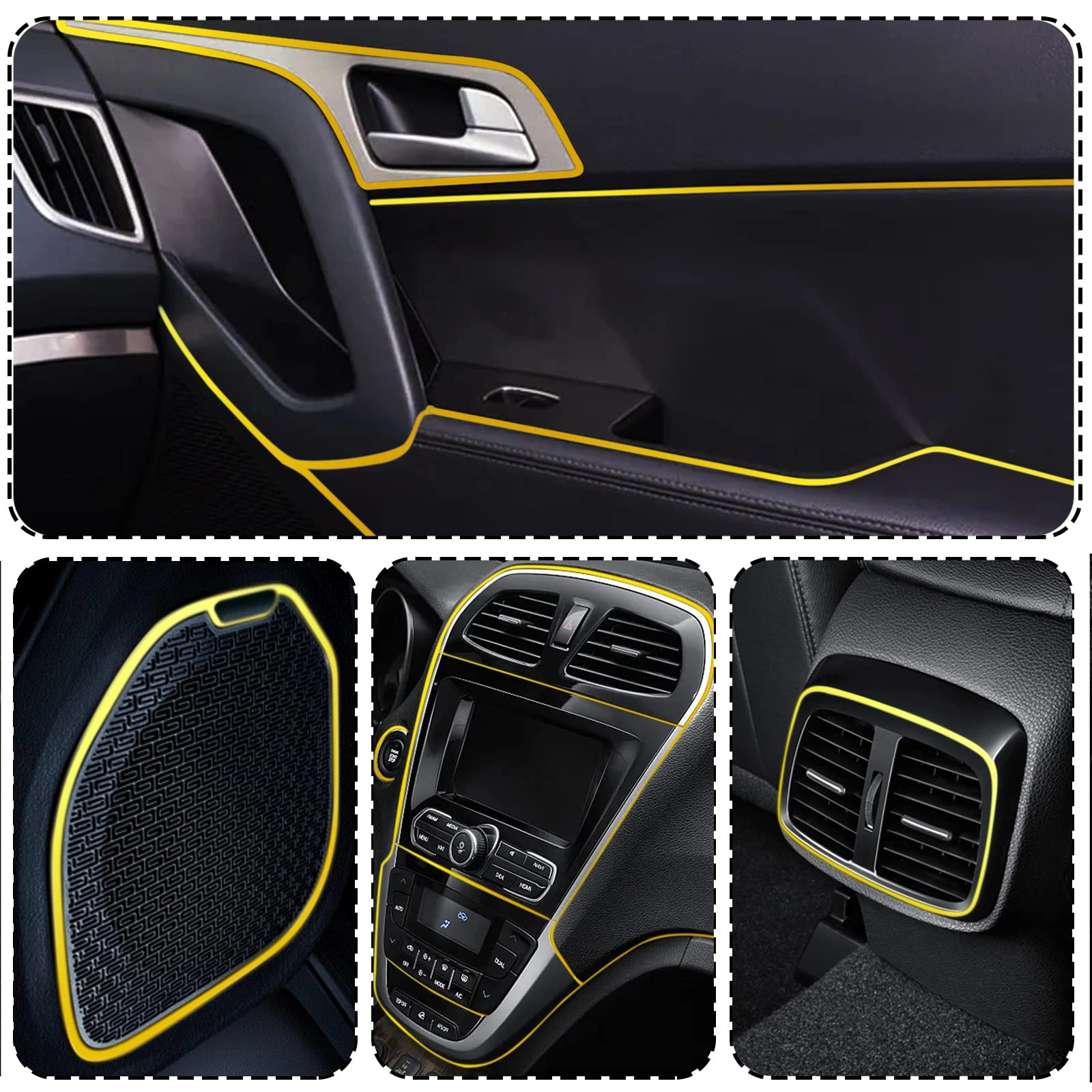 Car interior trim strip