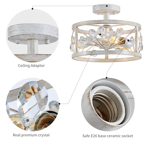 Crystal Leaf Chandelier