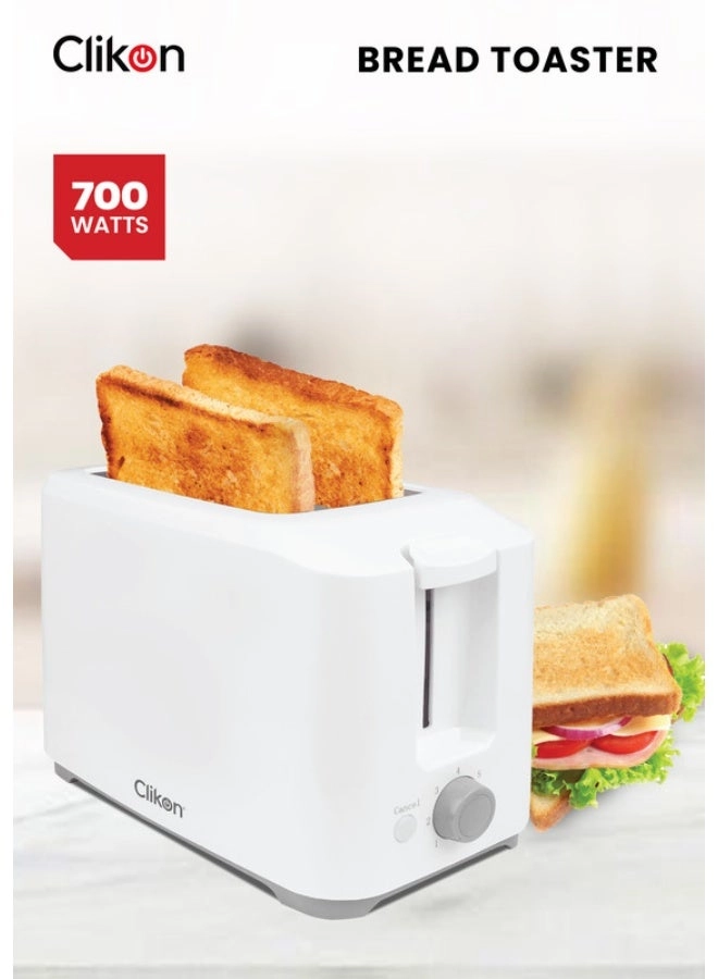 Clikon Bread Toaster - 2 Slices