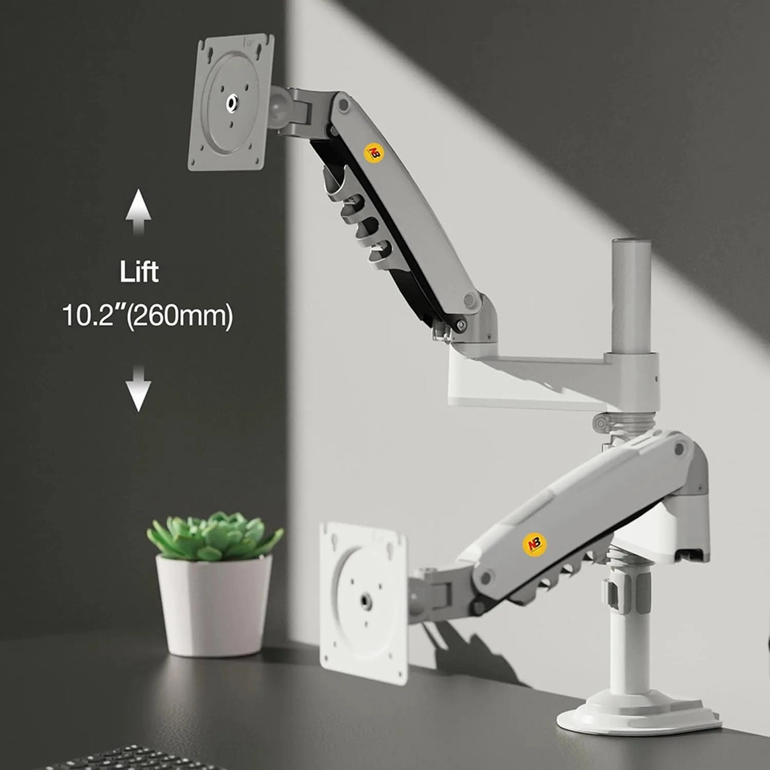 Gas Spring Monitor Arm - 17 to 27 inch 100 X 100