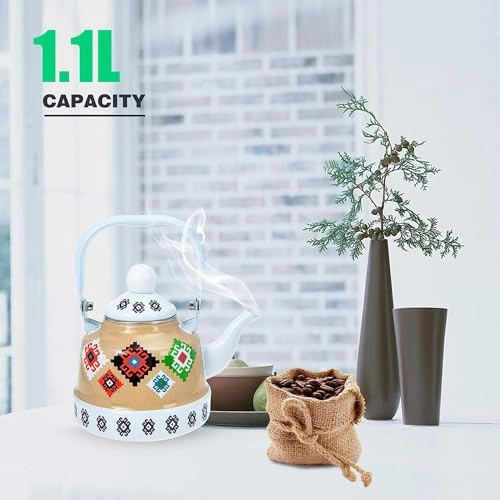Enameled Teakettle - 2.5 Liter
