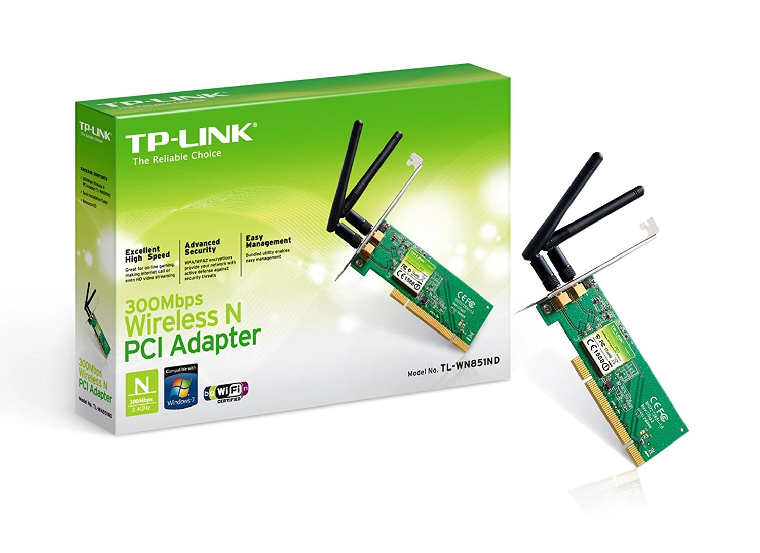 TL-WN851ND - Wireless N PCI