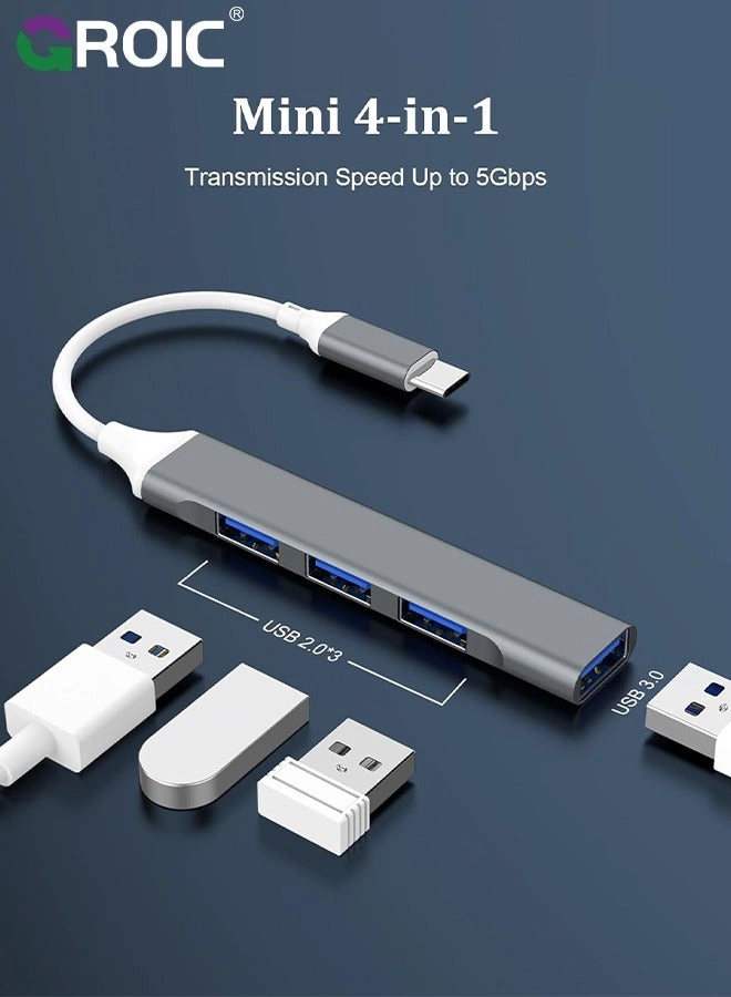 USB Hub - 4-Port 1xUSB3.0 3xUSB2.0