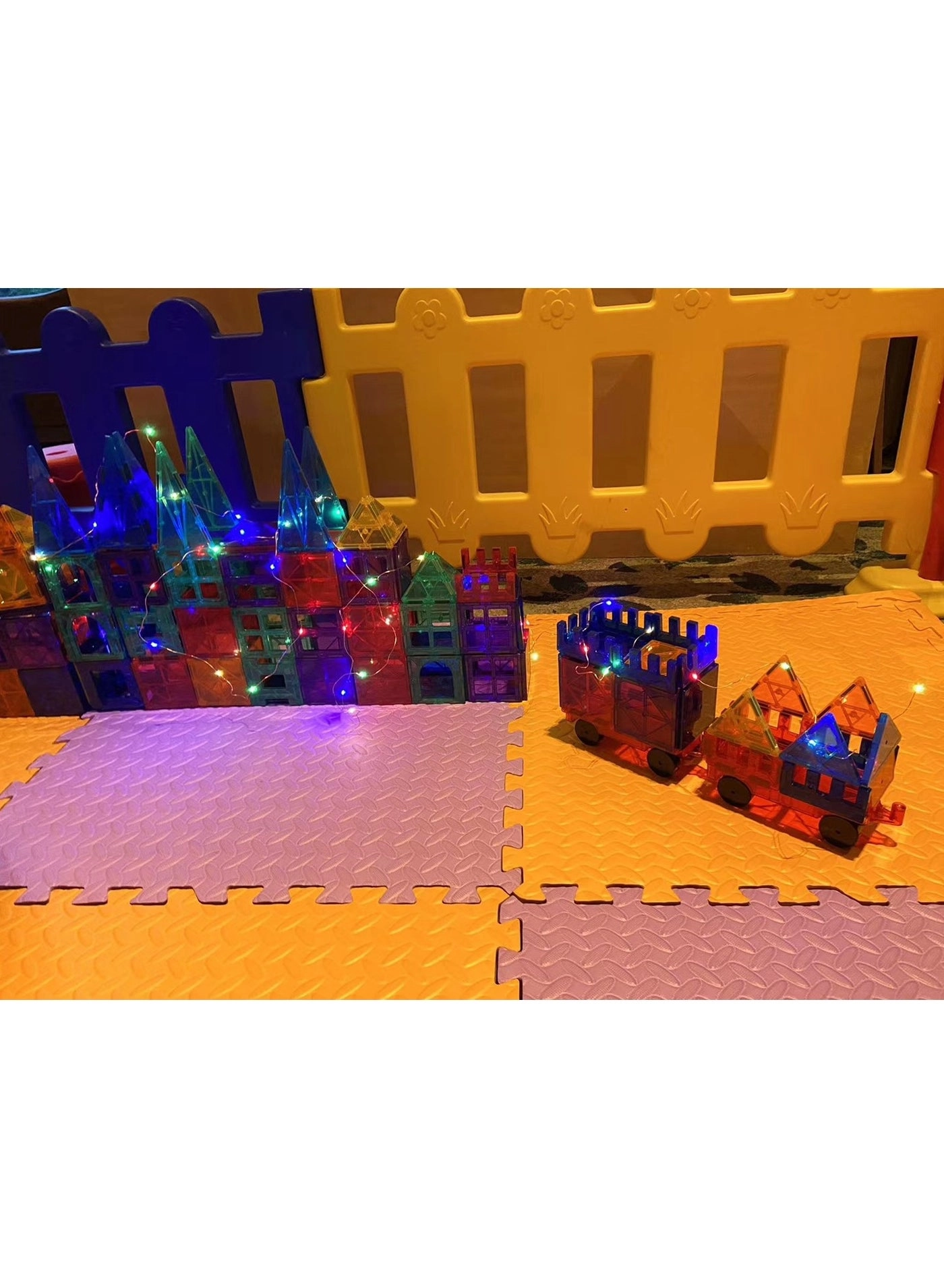 Magnetic Building Tiles Set - 3+ 78 pieces