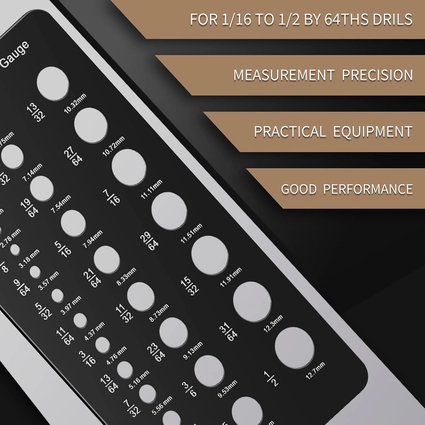 Drill Bit Gauge - stainless steel 1 piece(s)