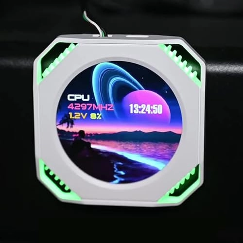 USB Power Round PC Monitor - USB C