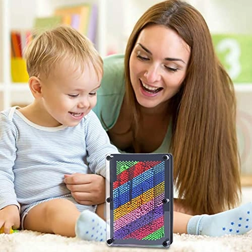 3D Pin Art Board - Rainbow Design Colorful