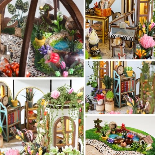 Miniature Wooden Dollhouse Furniture Kit - Creative Room 1:24