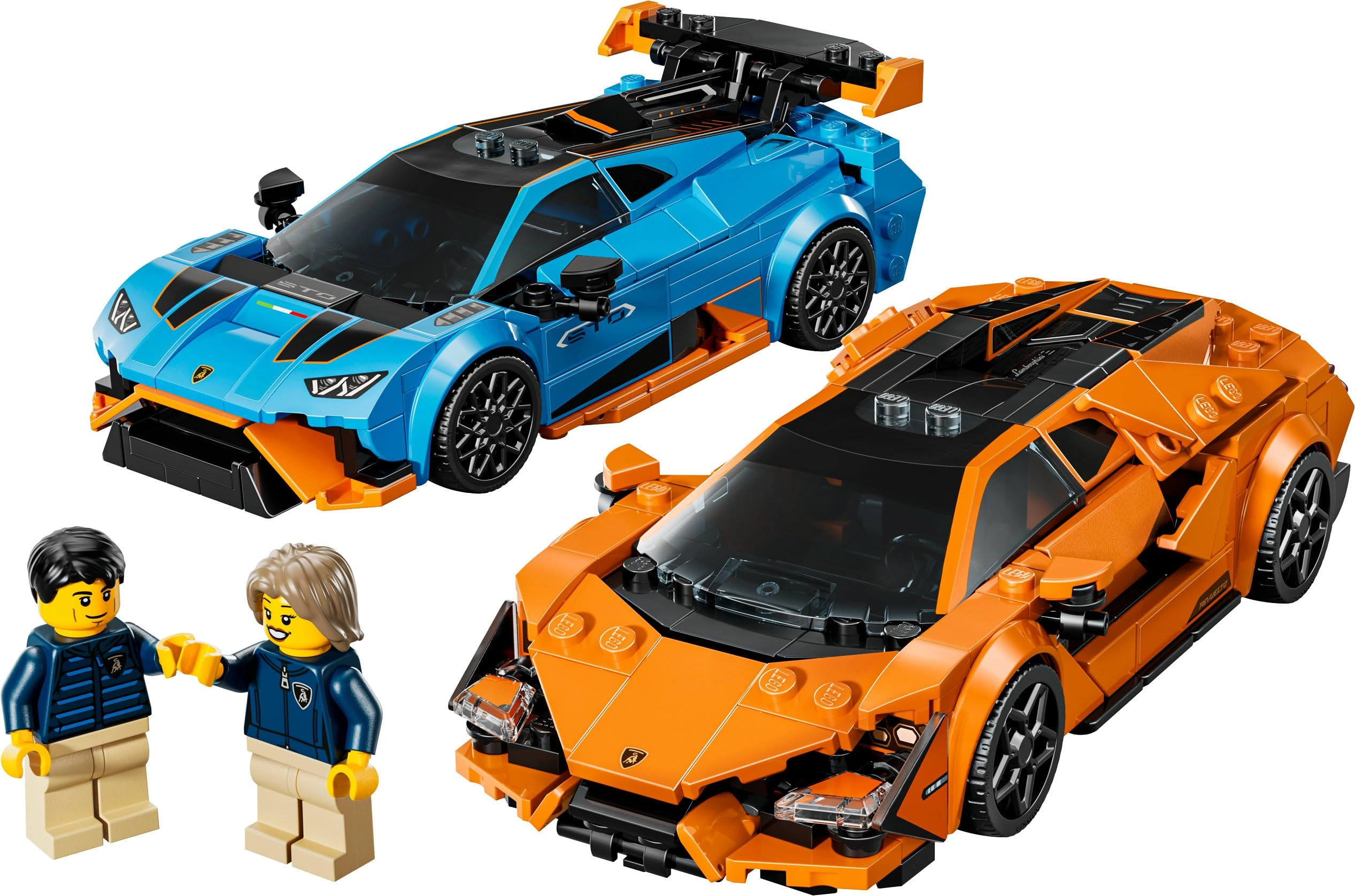 Speed Champions Lamborghini Revuelto + Speed Champions Lamborghini Huracán STO