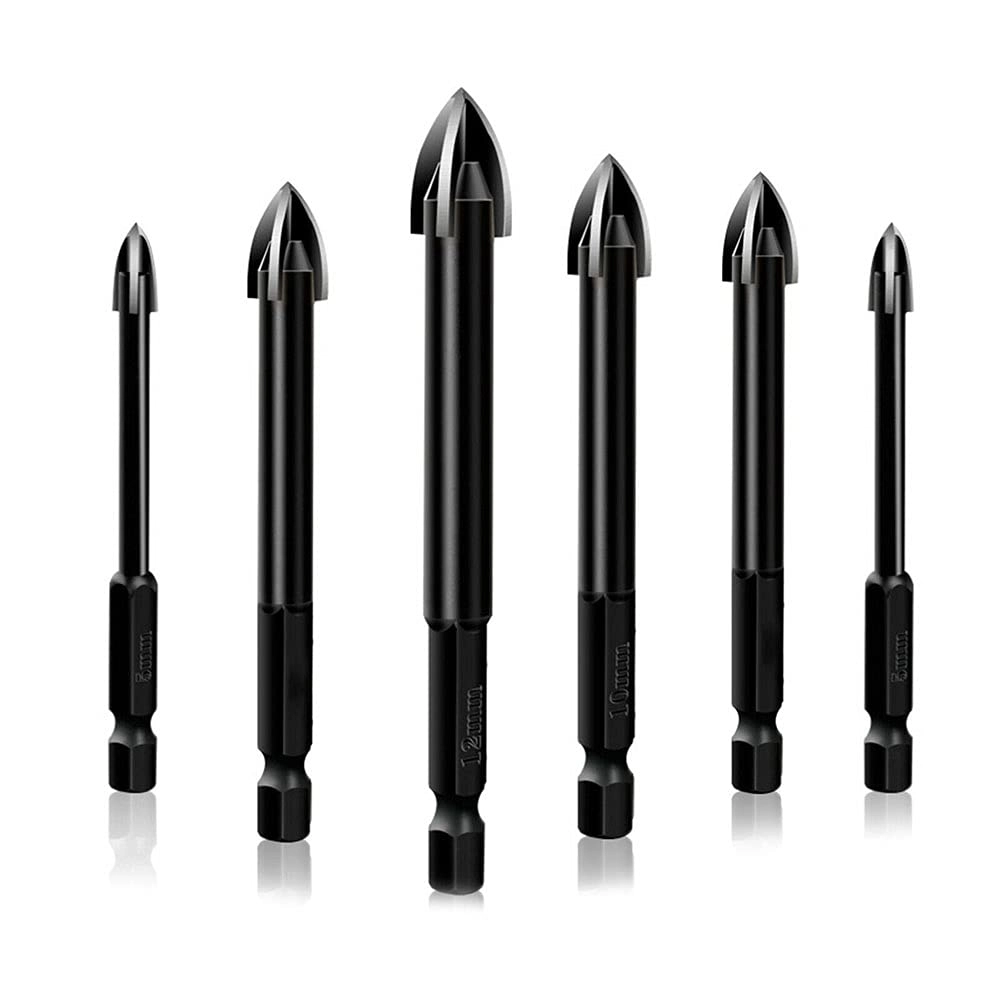 Domary Universal Drill Bit Set - 6 PCS alloy steel