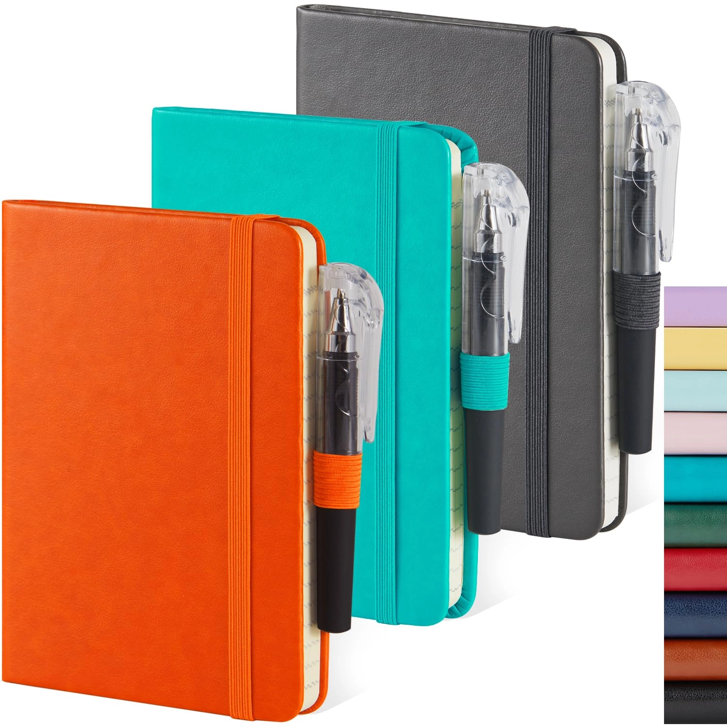 Small Notebook Journal - 68 Sheets 3 Pack Ruled