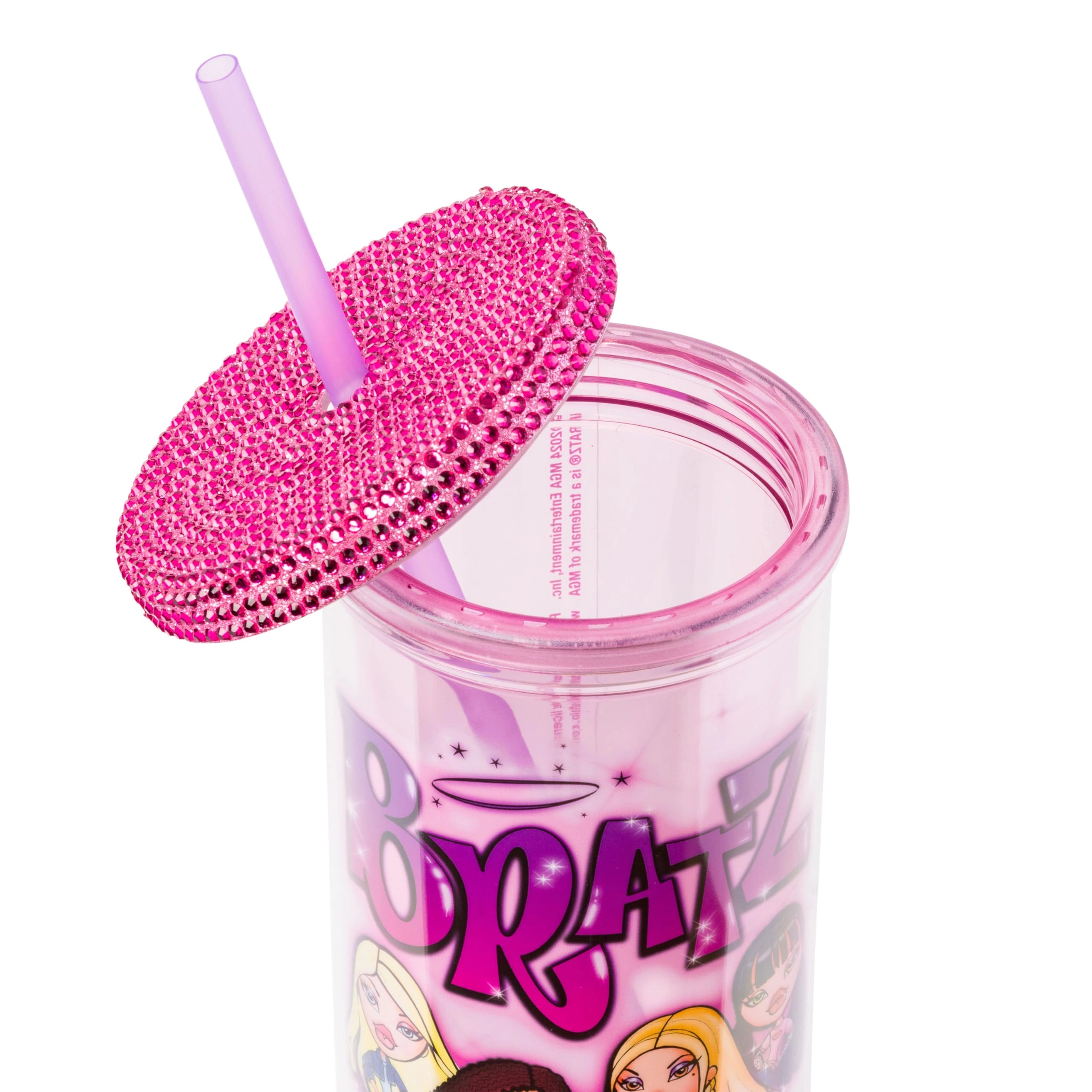 Bratz Reusable Cup - 1 pcs Rhinestone lid