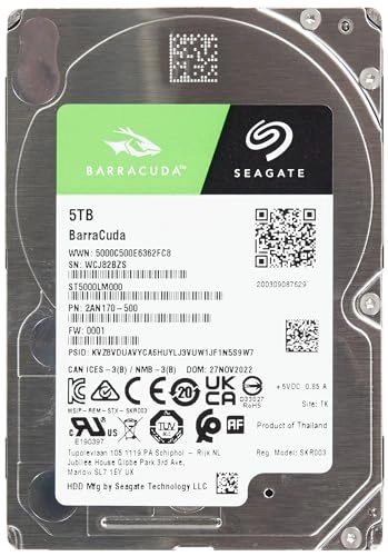 Barracuda 2.5" 5400rpm 128MB SATA 6Gb/s (ST5000LM000) - 5TB