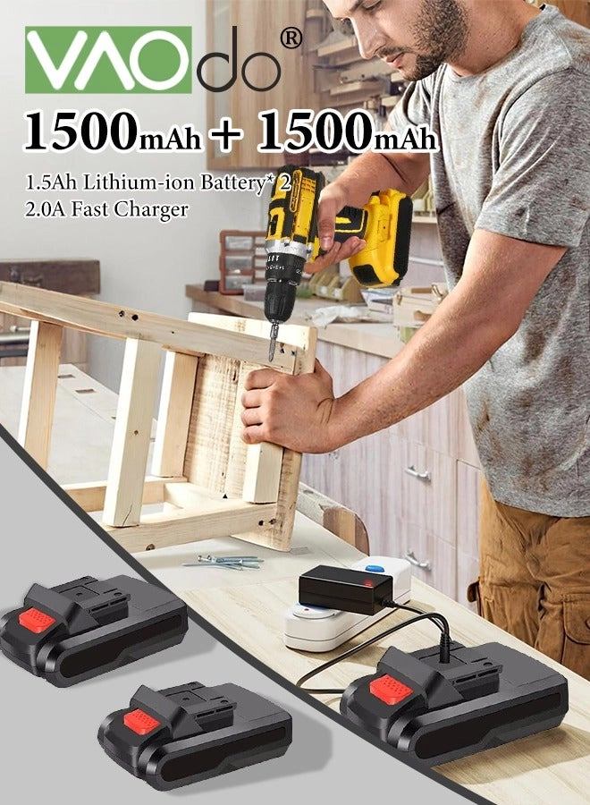 Cordless Drill - 24V 2 piece(s) 25+1 Torque Settings