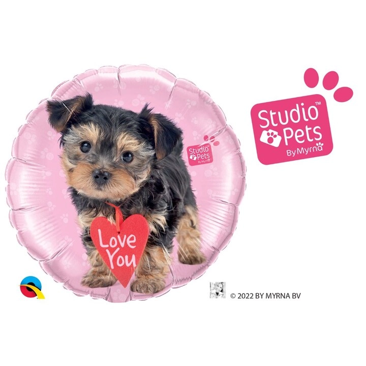 Party Zone Studio Pets Love You Terrier Foil Balloon - 18-Inch