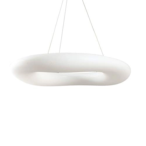 Creative Ring Chandelier - White tricolor light 91cm LED