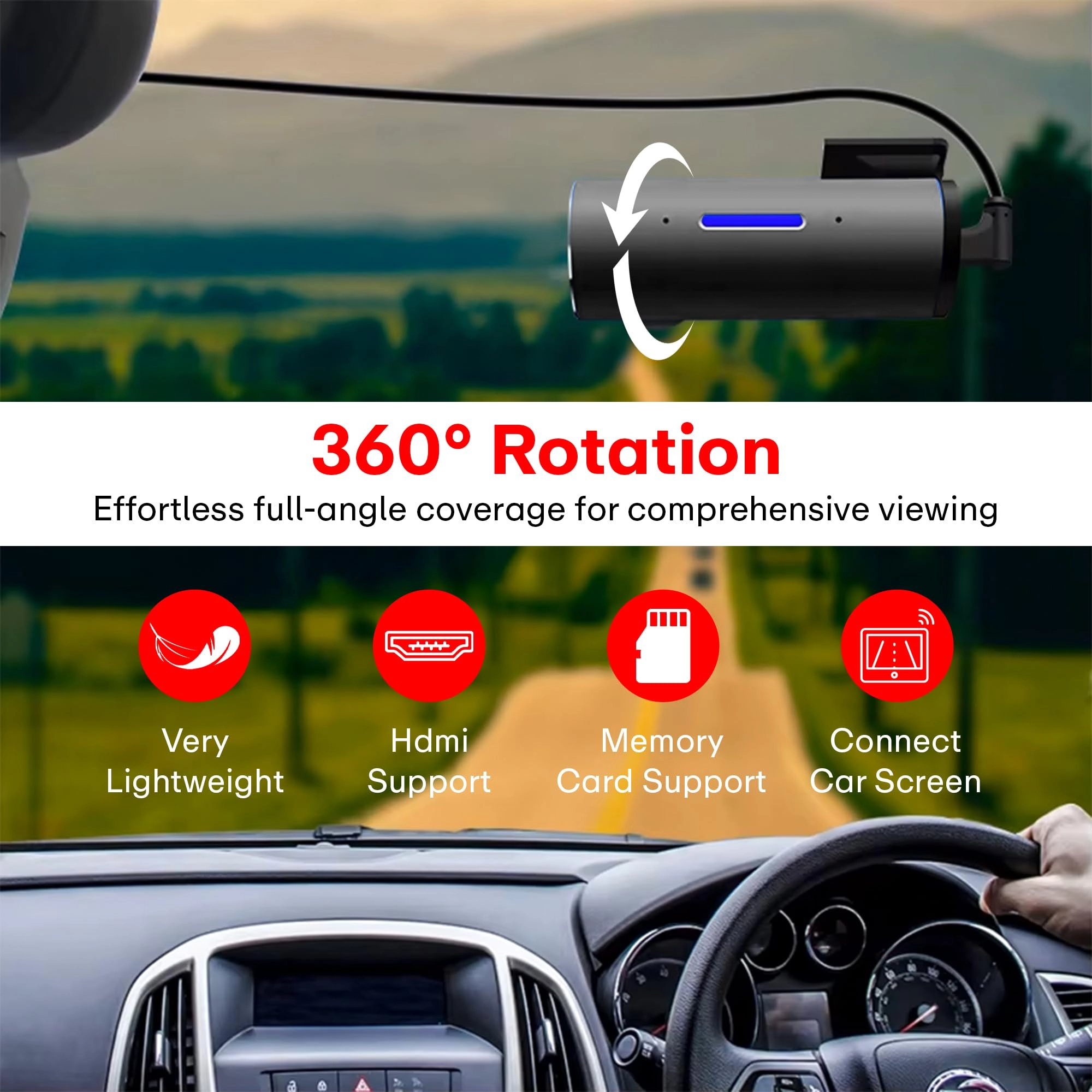 Smart Dashcam Pro X - 1296p 30FPS