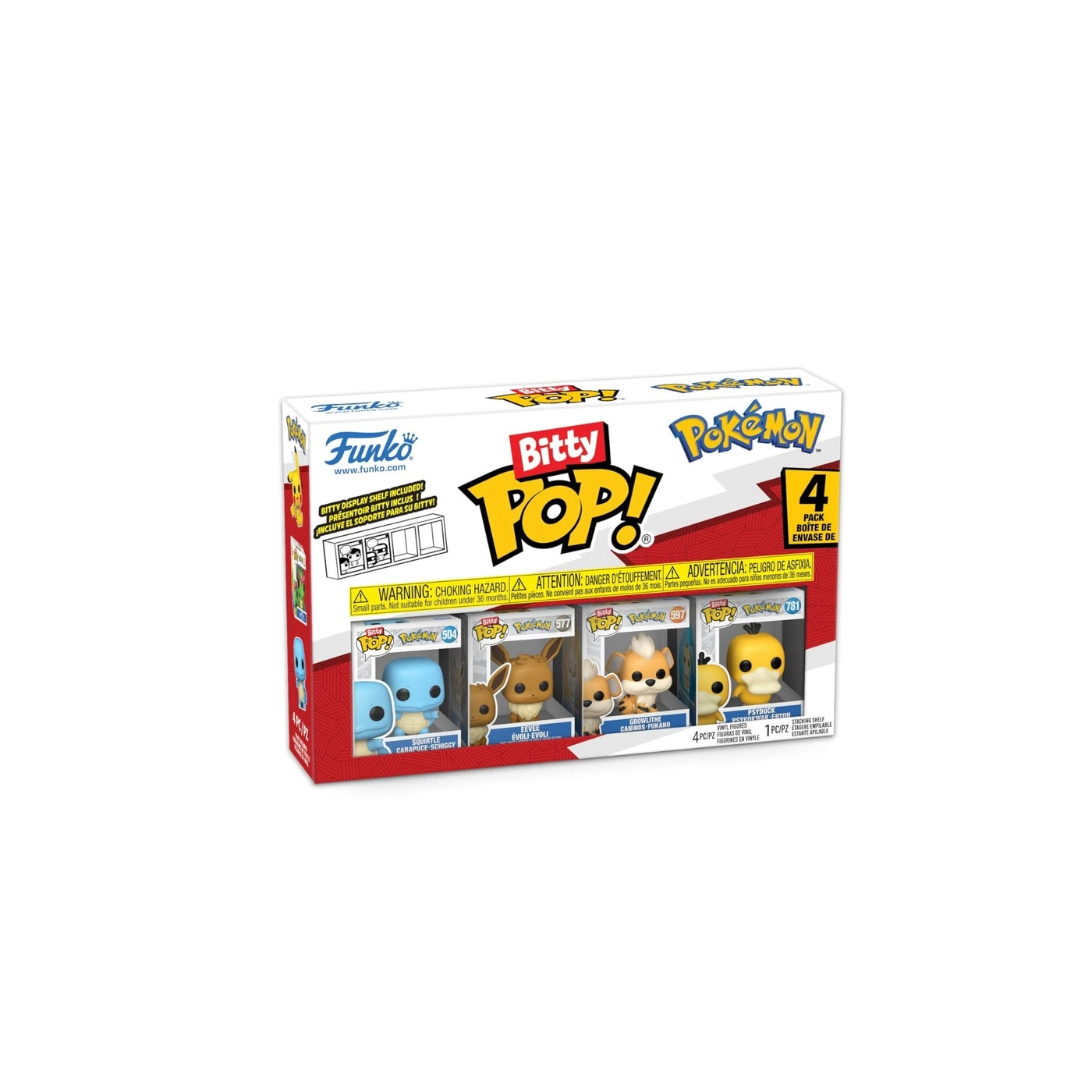 Squirtle + Eevee + Growlithe + Psyduck - Pokemon