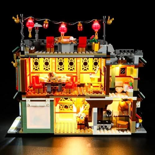Led Lighting Kit - for LEGO 80113 Family Reunion Celebration Compatible with LEGO Spring Festival Building Set Not Include LEGO Set