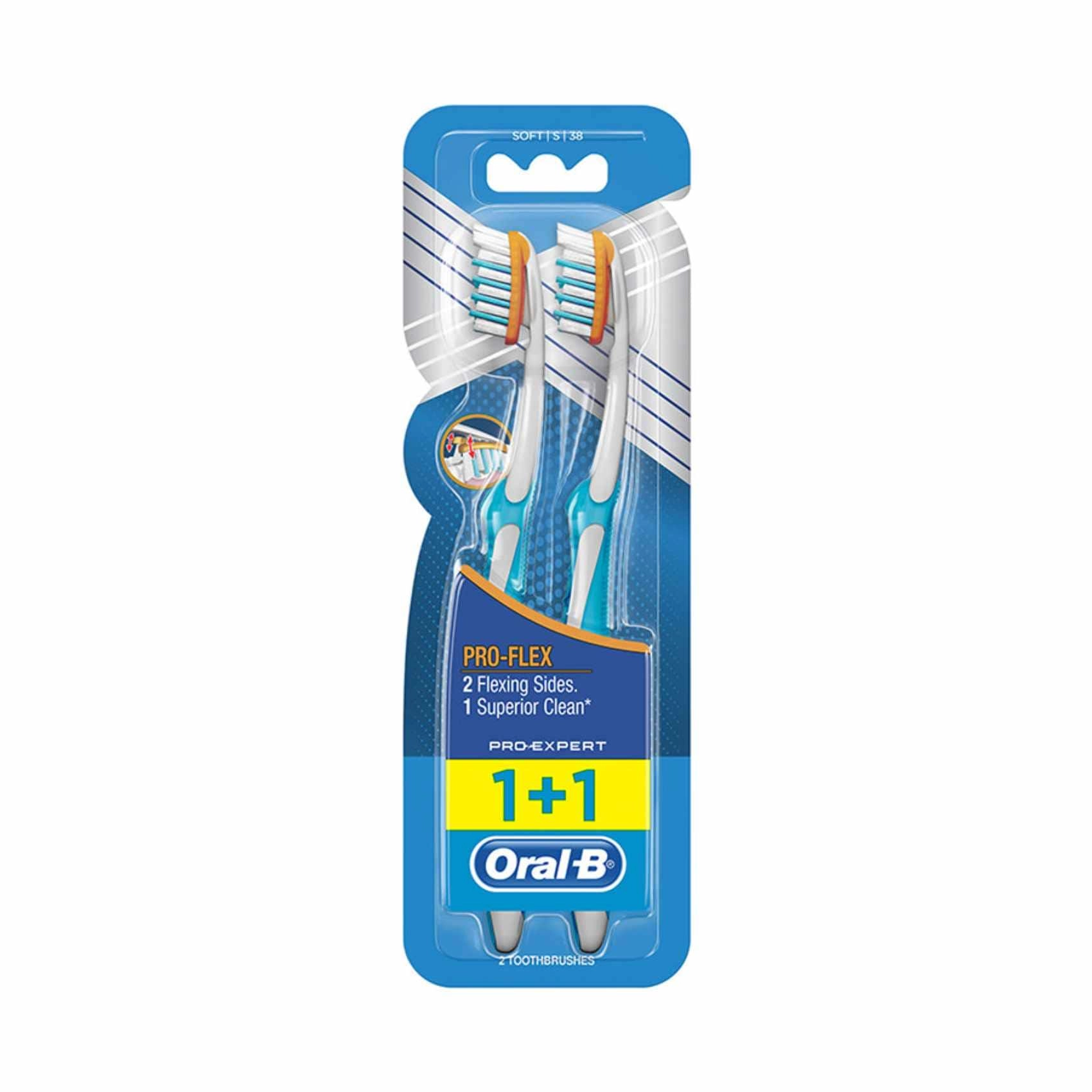 Pro-Flex Toothbrush - Multicolour 2-Piece Pack
