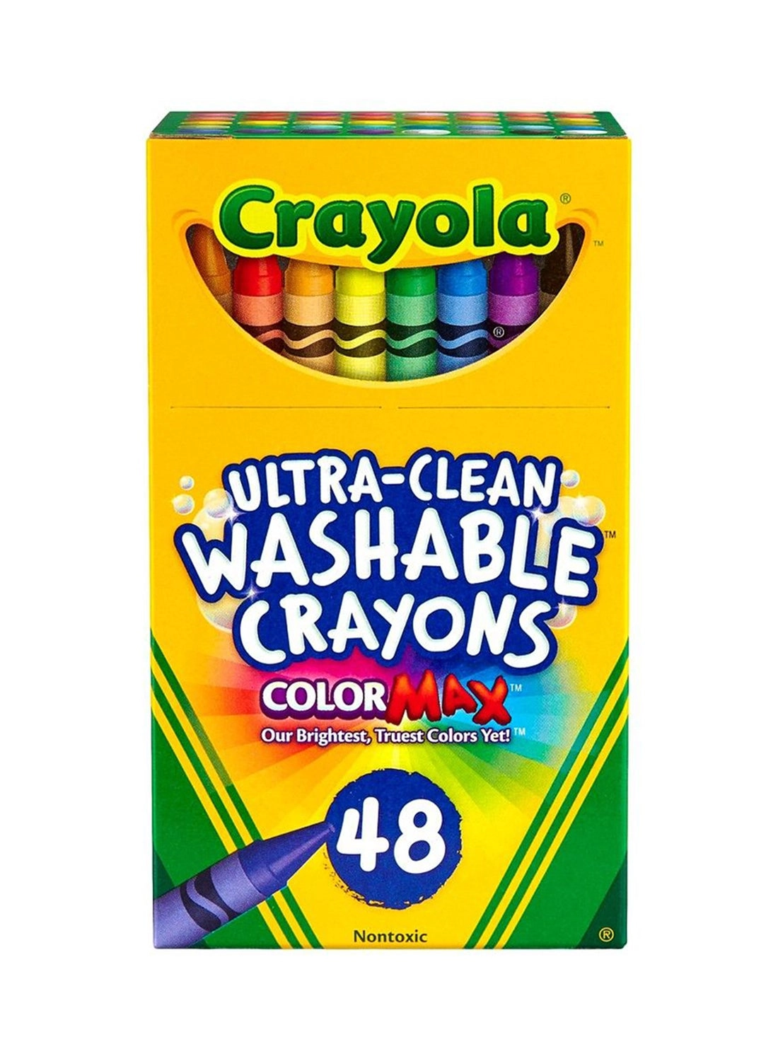 Ultra-Clean Washable Crayons - 48 Pcs