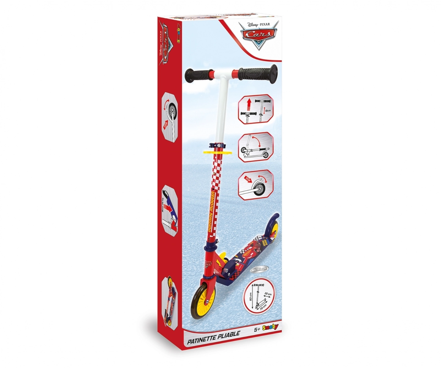 Cars 2-Wheel Kick Scooter – Foldable