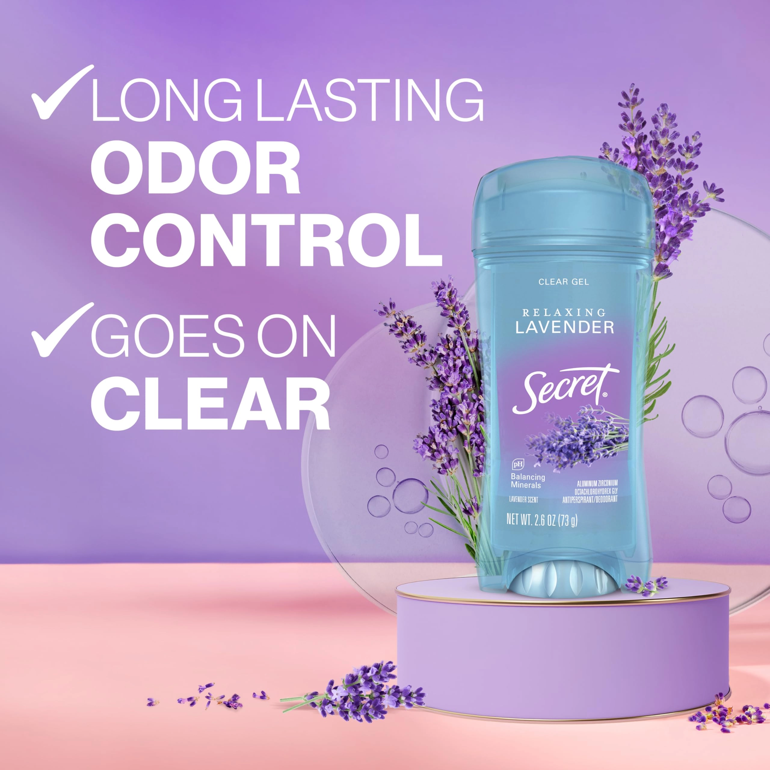 Antiperspirant and Deodorant - Lavender 2.6 ounce