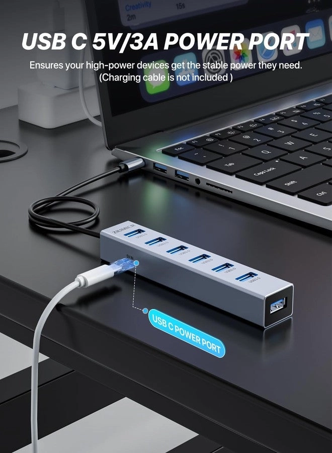 USB C HUB - 7 Port USB 3.0 5Gbps