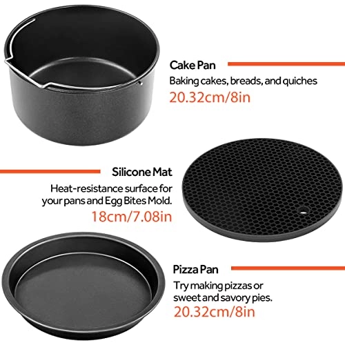 Air Fryer Accessories - Stainless steel silicone 6PCS