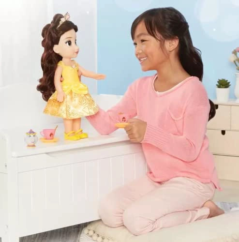 Belle Doll - Tiara Outfit + Mrs. Potts Teapot - 2 Tea Cups Ages 3+