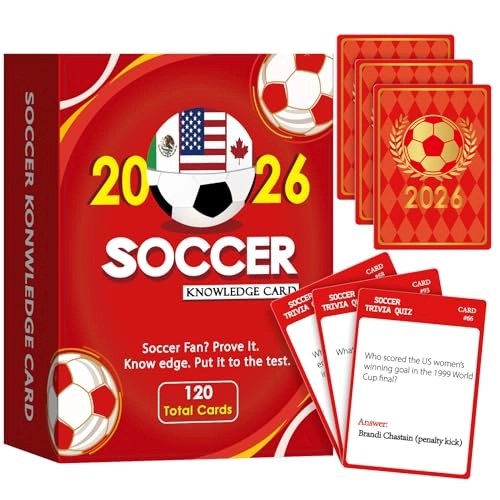 Soccer Trivia Card - 120-Card Q&A Deck