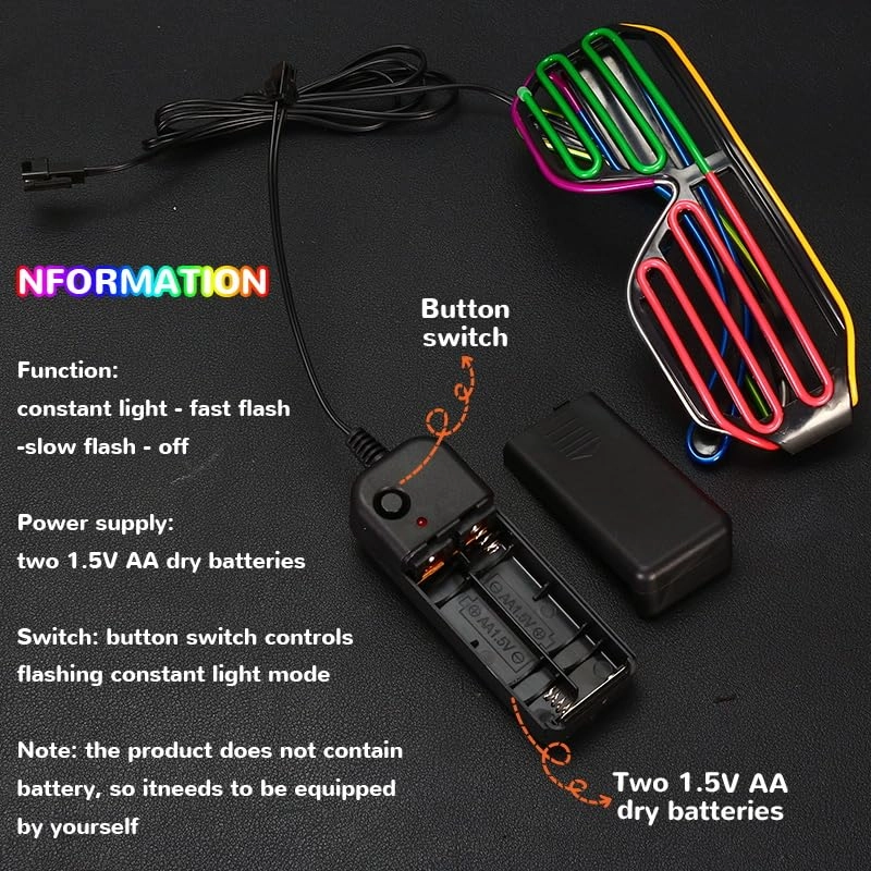 EL Glow Glasses - 1 piece + battery controller