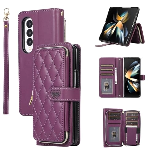 Case for Samsung Galaxy Z Fold4 - Faux Leather Folio Case