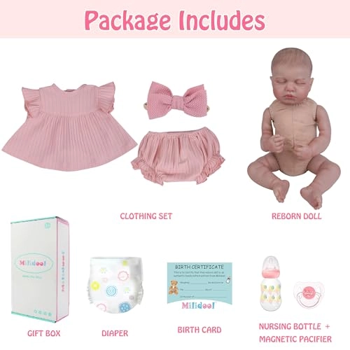 Reborn Baby Doll - 20 Inch Silicone Weighted Body Ages 3+