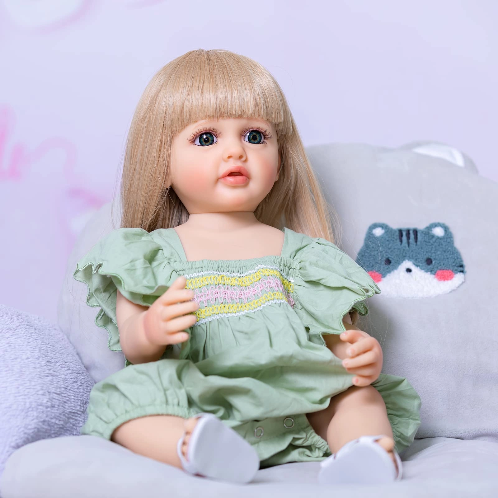 Samnuerly Reborn Baby Doll - 22 inches Full Body Soft Vinyl Girl Ages 3+