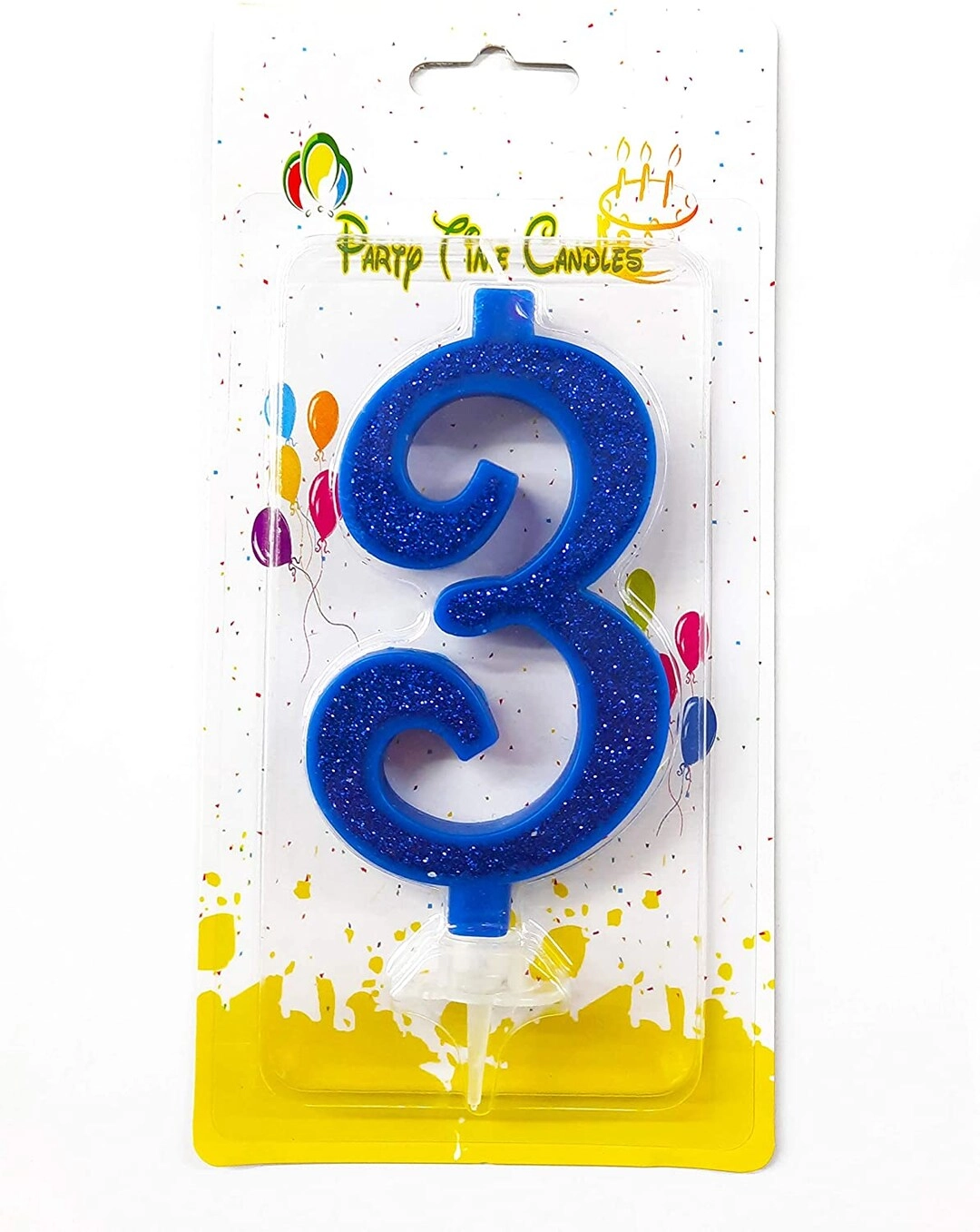 Party Time Trading LLC Number 3 Birthday Candle - 1 pc. Birthday