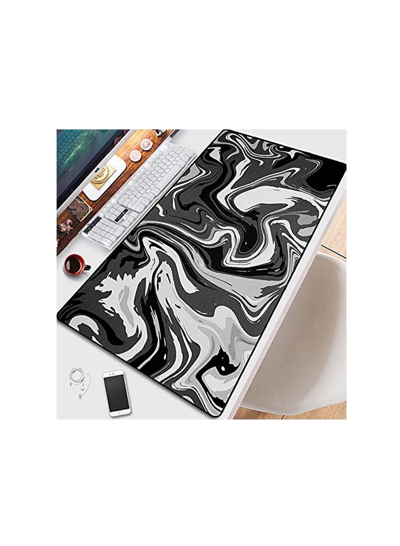 Dubkart Liquid Computer Large Gaming Mouse Pad - 90x40 cm