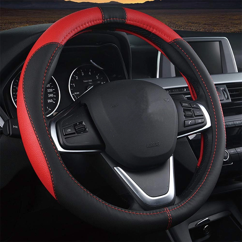Leather Car Steering Wheel Covers