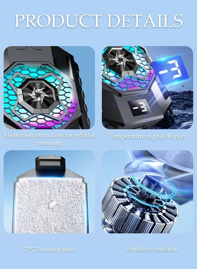 Mobile Phone Cooler - Semiconductor Heatsink LED Display