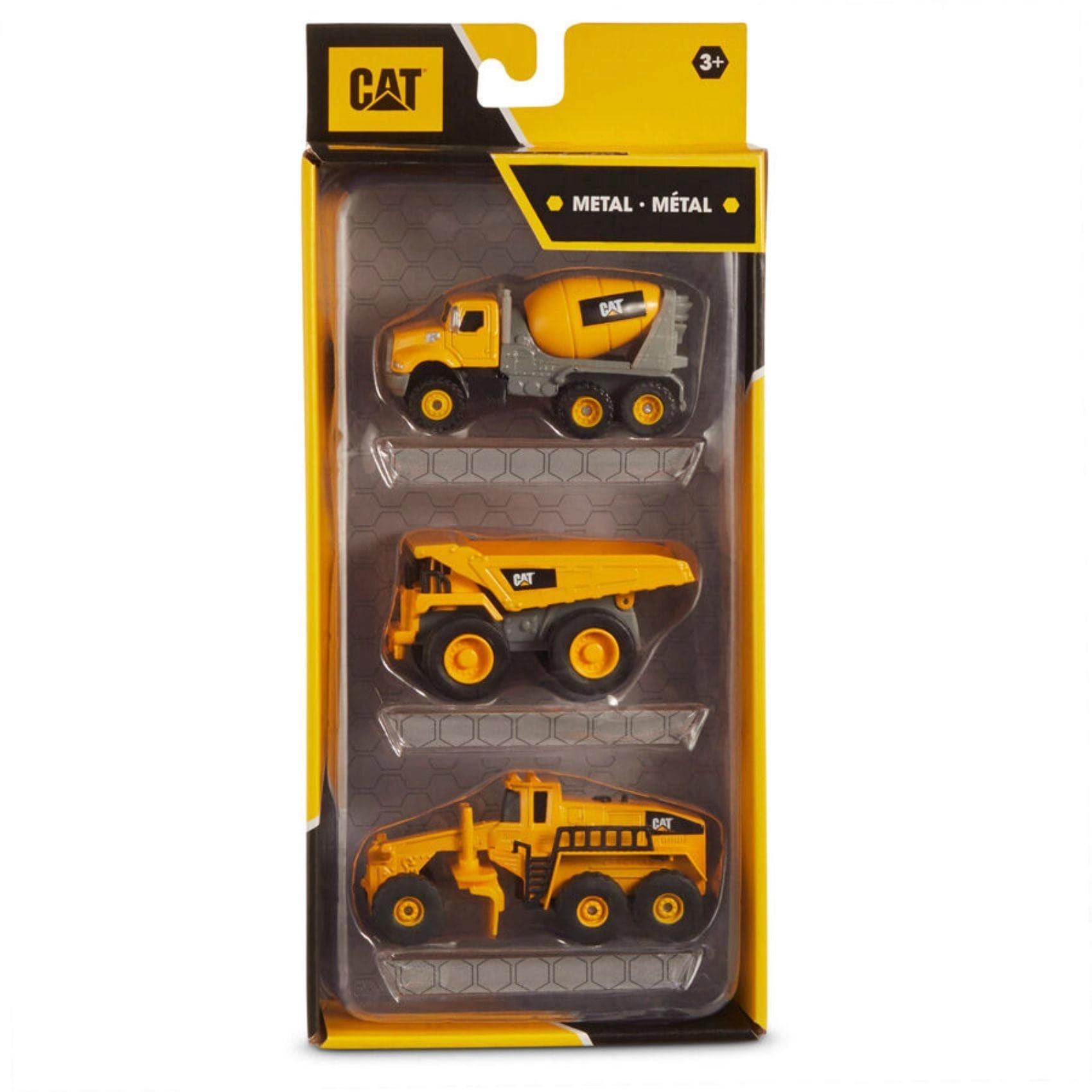 CAT Concrete Mixer - Metal + Dump Truck + Grader