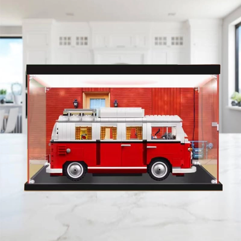 Clear Acrylic Display Case for Lego Creator 10220 - 36x18x18cm Black Bottom