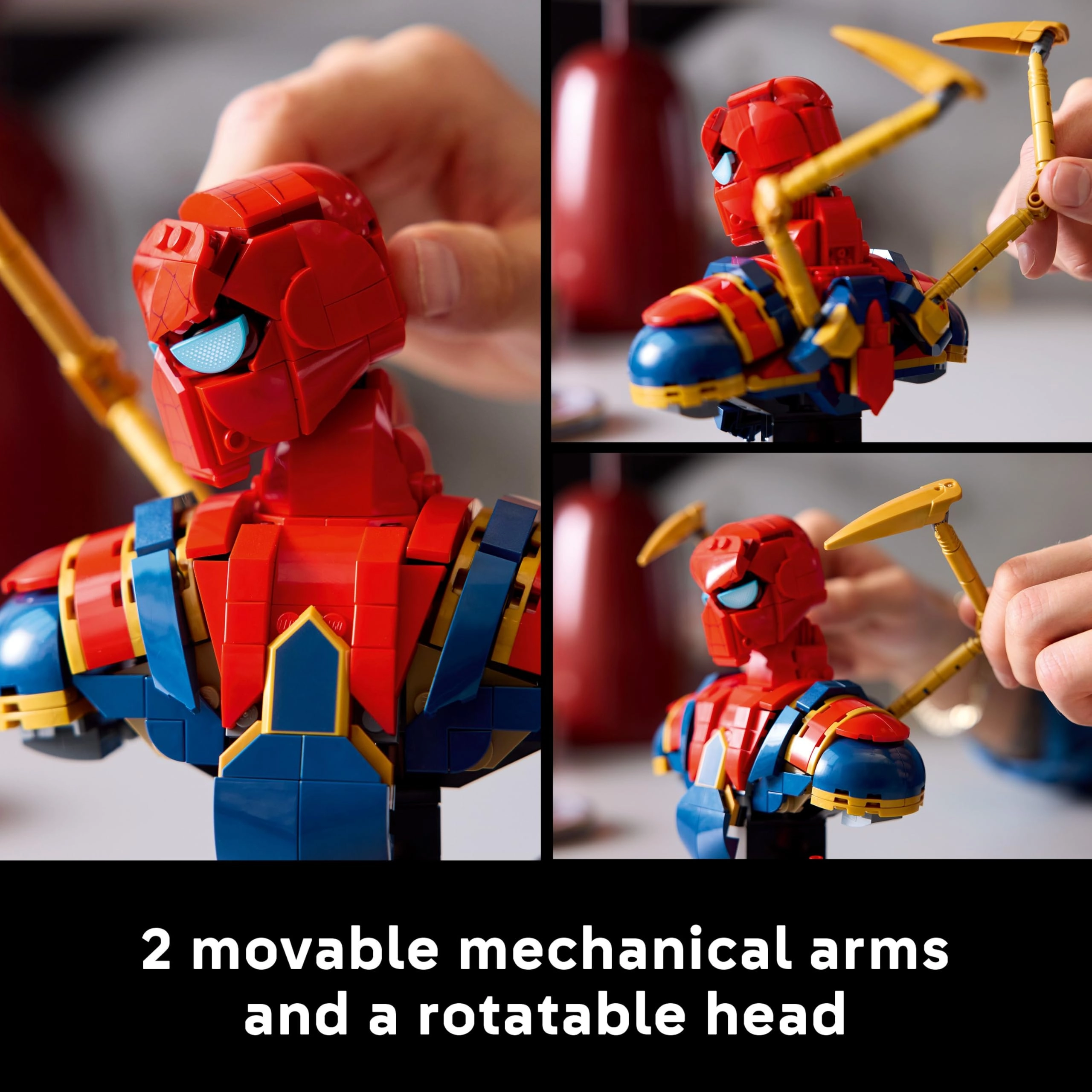 Marvel Iron Spider-Man Bust (76326) - Display Model includes Minifigure
