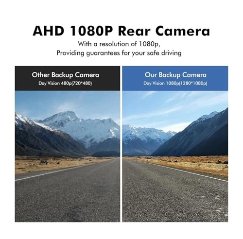 Intelligent Dynamic Trajectory Car Rear View Camera - Night Vision Wire 4K AHD 1080P