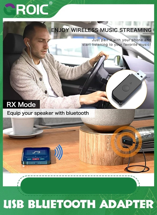 Bluetooth Car Adapter - V5.3 USB