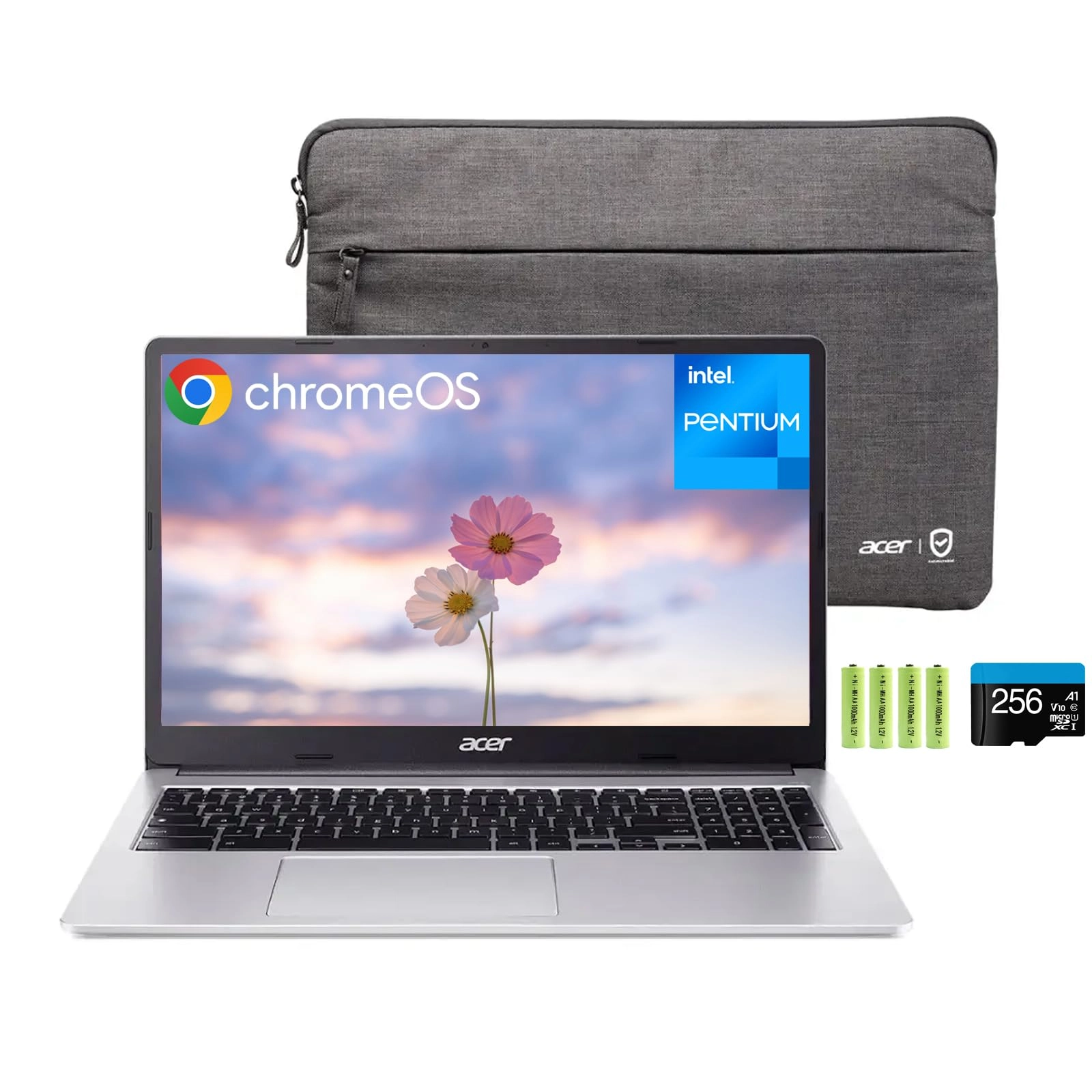 Acer Chromebook 315 - 15.6'' Pentium N6000 4GB LPDDR4X 384GB (128GB eMMC+256GB SD Card)