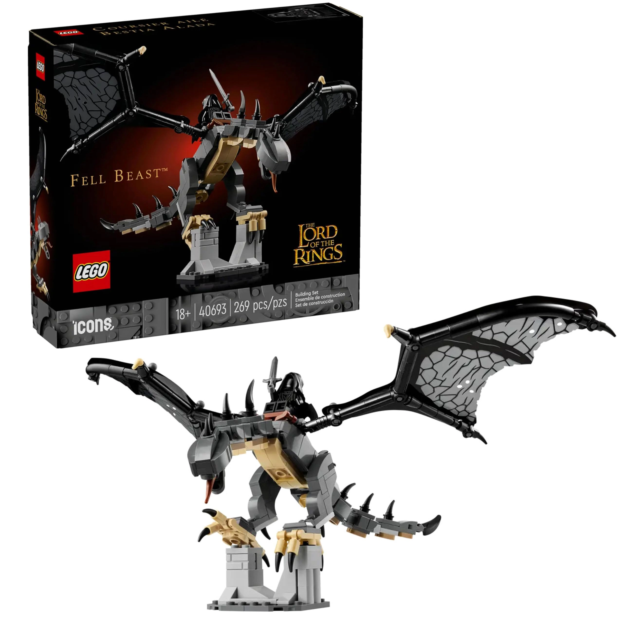 LEGO The Lord of the Rings Fell Beast (40693) - Adult Building Kit