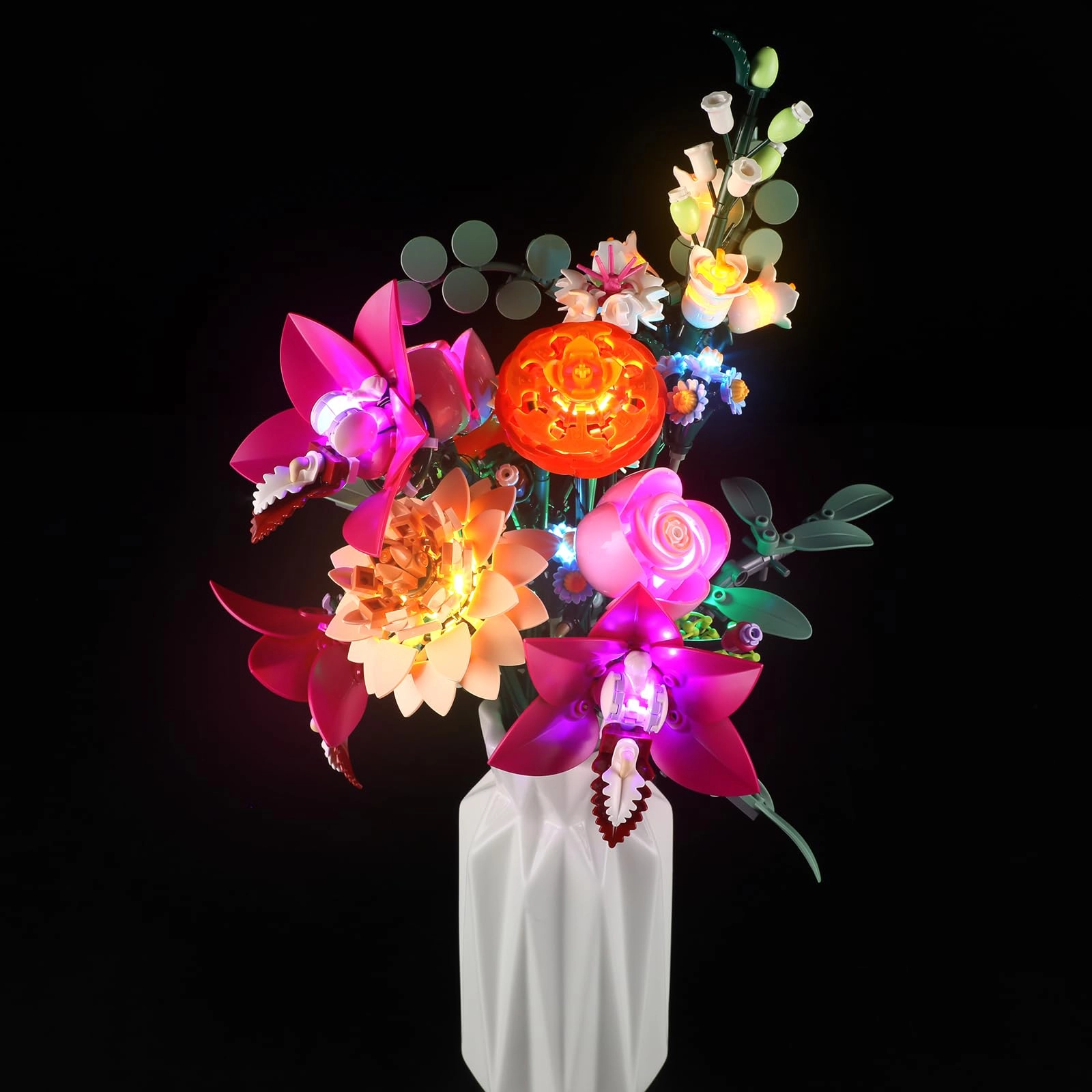 GEAMENT LED Light Kit - Plastic Sport 4.5-5V for LEGO Pretty Pink Flower Bouquet 10342